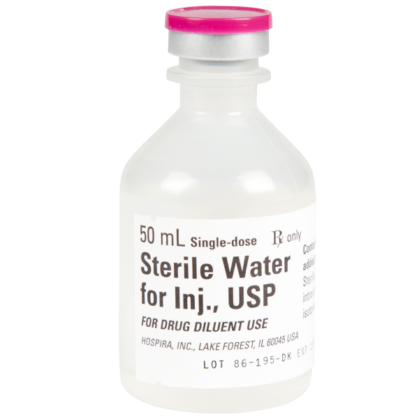 Water Injection Sterile Single Dose Diluent Pres .. .  .  